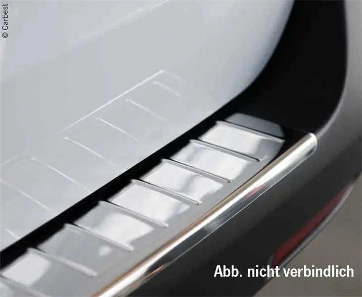 Kryt ochranný nákladové hrany zadního nárazníku pro VW T5/T6, nerezová ocel, černý kartáčovaný 310693