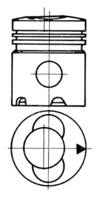 Píst KOLBENSCHMIDT 93535600