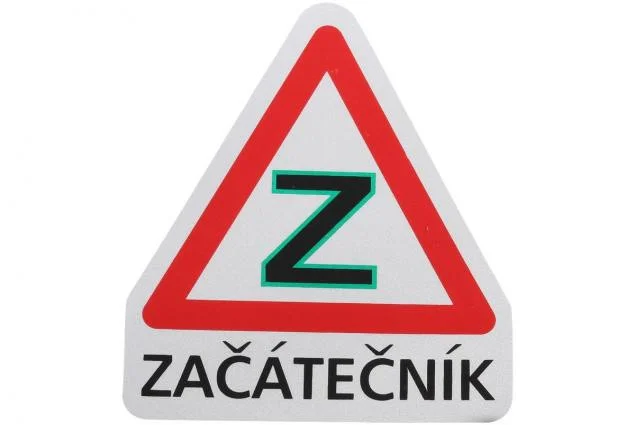 Samolepka ZAČÁTEČNÍK 135x120mm 91076