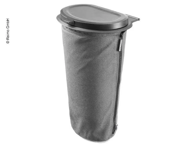 Koš odpadkový závěsný Flextrash objem 5 l šedý z recyklovaných plastových lahví pro kemping karavany a vozidla 306850