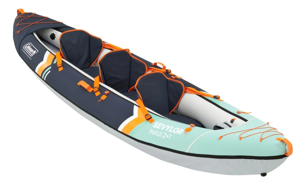 Kajak Maui 2+1 KIT, 3 místný 380x90cm nosnost 180kg Coleman 319512
