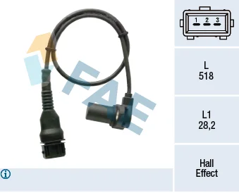 Generátor impulsů, klikový hřídel FAE 79454 Generátor impulsů, klikový hřídel FAE 79454