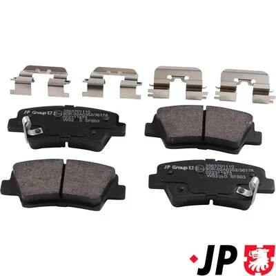 Sada brzdových destiček, kotoučová brzda JP GROUP 3563701110