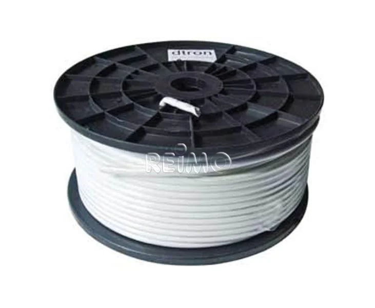 Kabel koaxiální 75 Ohm průměr 7 mm cívka 100 m trojité stínění měděný vnitřní vodič PVC 301409