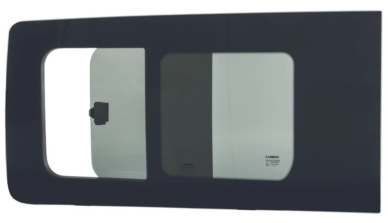 Okno posuvné boční pro VW Caddy Maxi (2021+, levá zadní strana, 830 × 470 mm) 317378