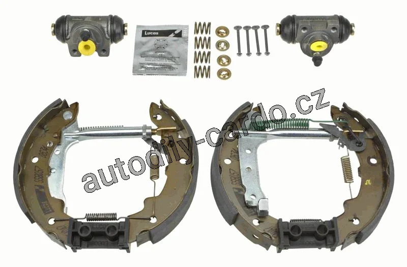 Sada brzdových čelistí TRW GSK1235 – Superkit CITROEN, PEUGEOT