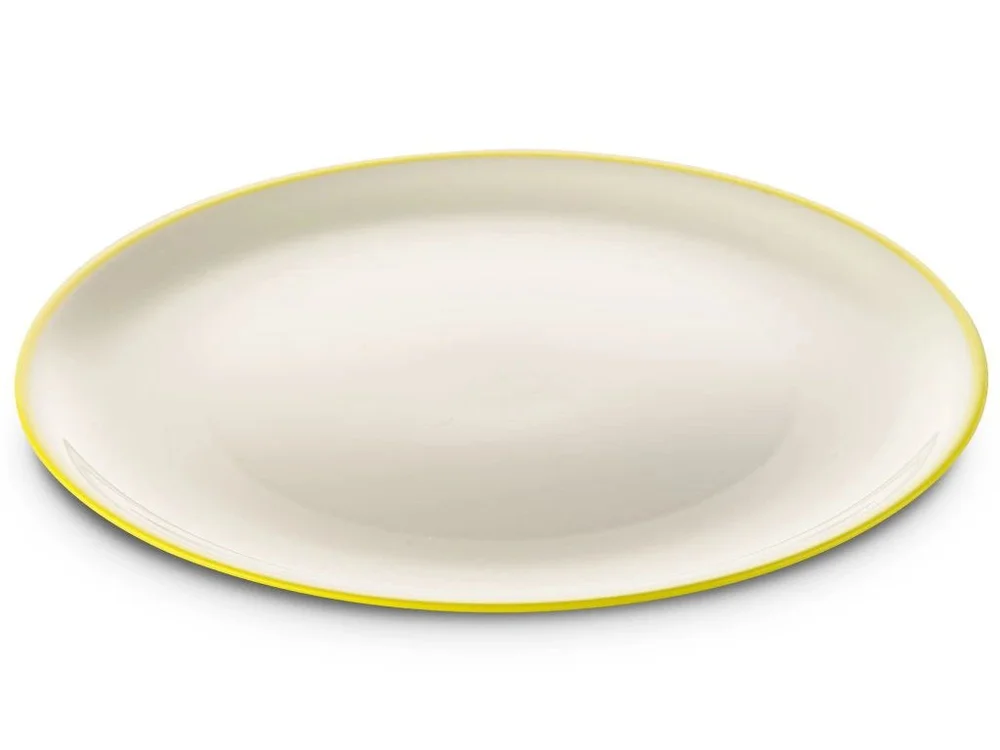 Talíř plastový nerozbitný Omada Sanalving Dinner Plate 24xh1.5cm VerdeAcido světle zelený 311927