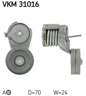 Napinaci kladka, žebrovaný klínový řemen SKF VKM31016 Napinaci kladka, žebrovaný klínový řemen SKF VKM31016